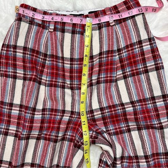 NWT J.Crew Tapered-leg wool pant in vintage plaid size 2 tall - Picture 7 of 8
